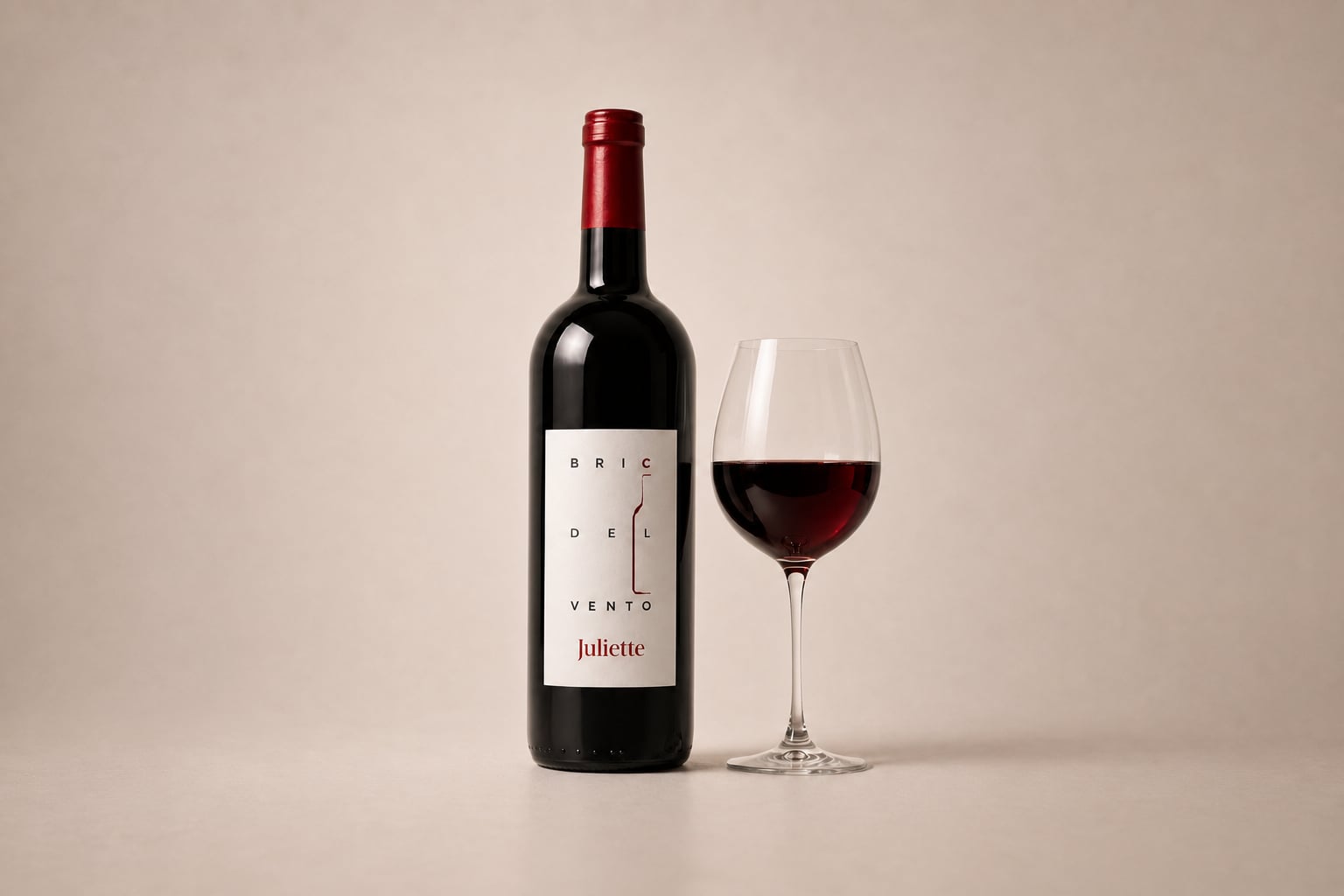 Bric Del Vento Juliette wine bottle